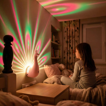 Peacock Wall Lamp Pink Modern Lighting Fixture