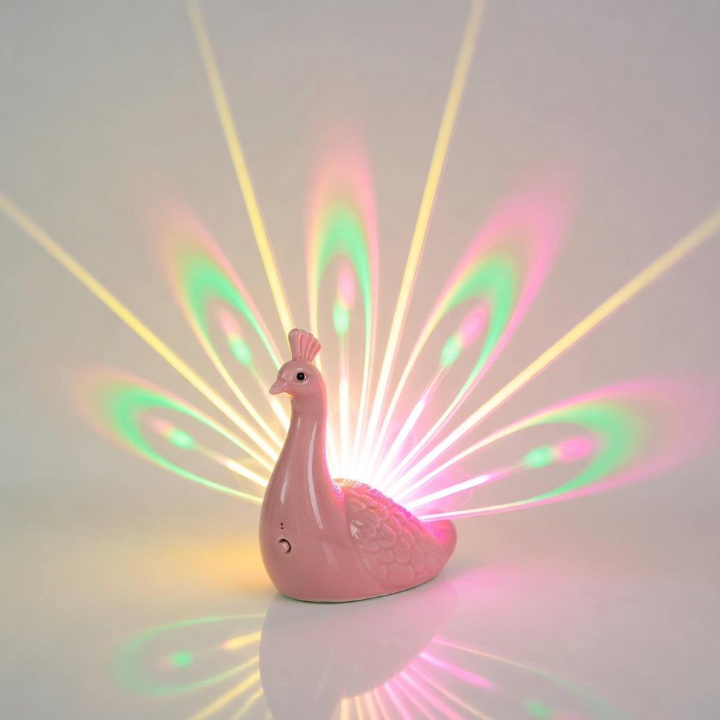 Peacock Wall Lamp Pink Modern Lighting Fixture