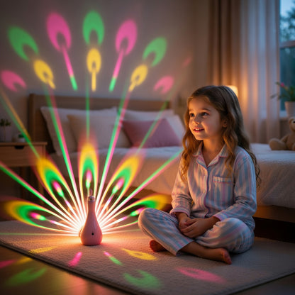 Peacock Wall Lamp Pink Modern Lighting Fixture