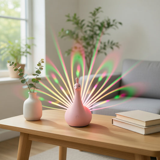 Peacock Wall Lamp Pink Modern Lighting Fixture